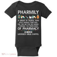 Pharmily Funny Pharmacy Technician Pharmacist Baby Bodysuit thumb 0