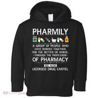 Pharmily Funny Pharmacy Technician Pharmacist Toddler Hoodie thumb 0
