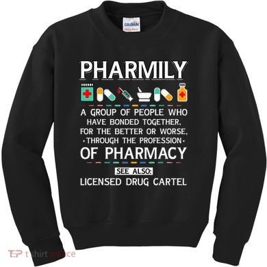 Pharmily Funny Pharmacy Technician Pharmacist Kids Sweatshirt