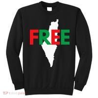 Palestine Free Palestine In Arabic Free Gaza Palestine Flag Sweatshirt thumb 0