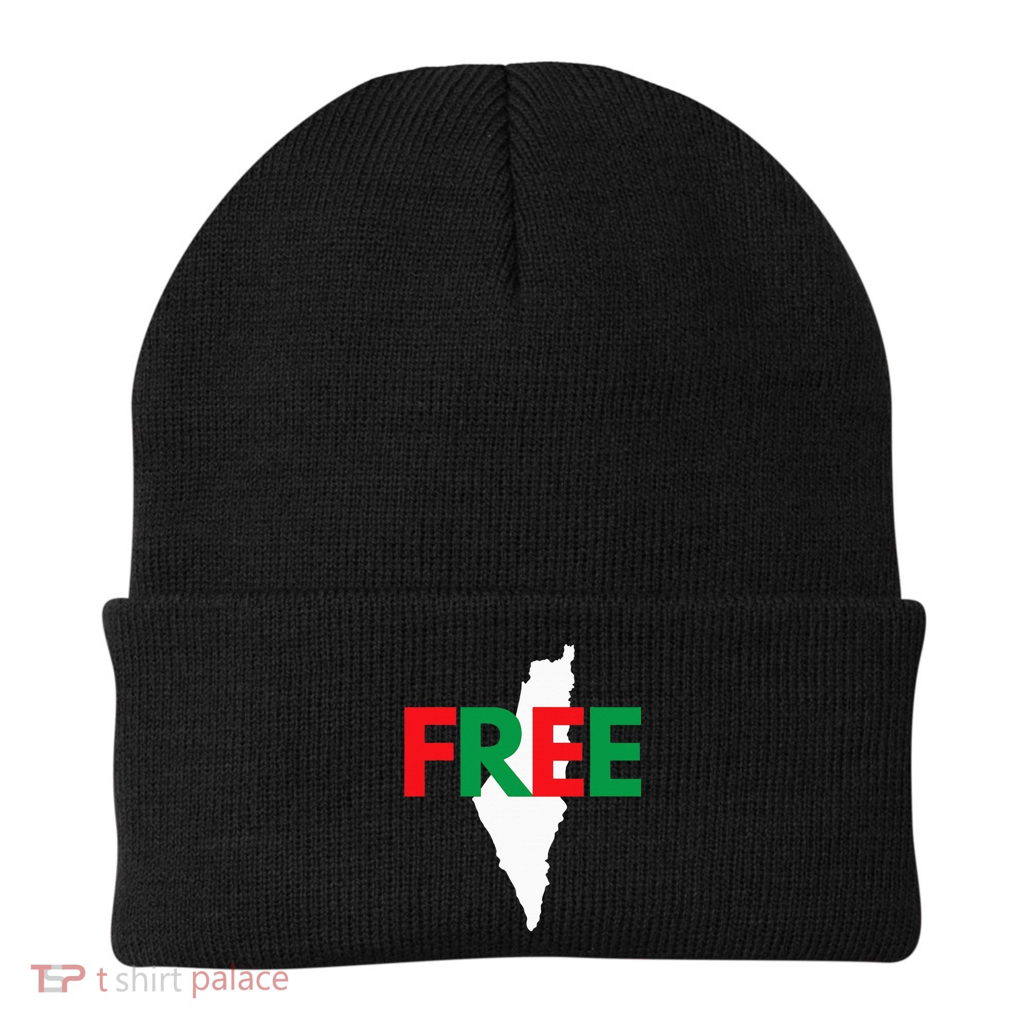Palestine Free Palestine In Arabic Free Gaza Palestine Flag Beanie