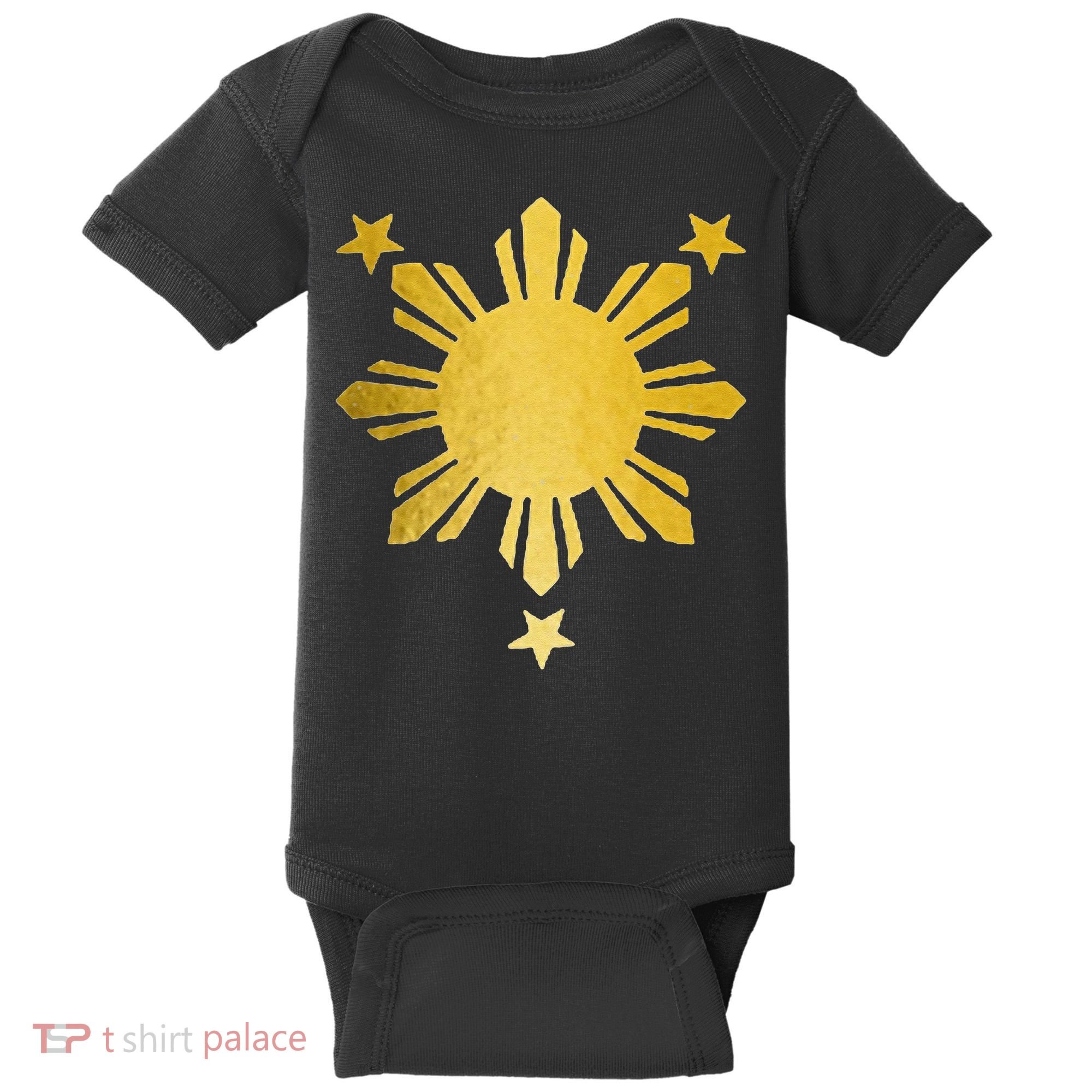 Philippines Flag Pride Filipino Filipina Baby Bodysuit