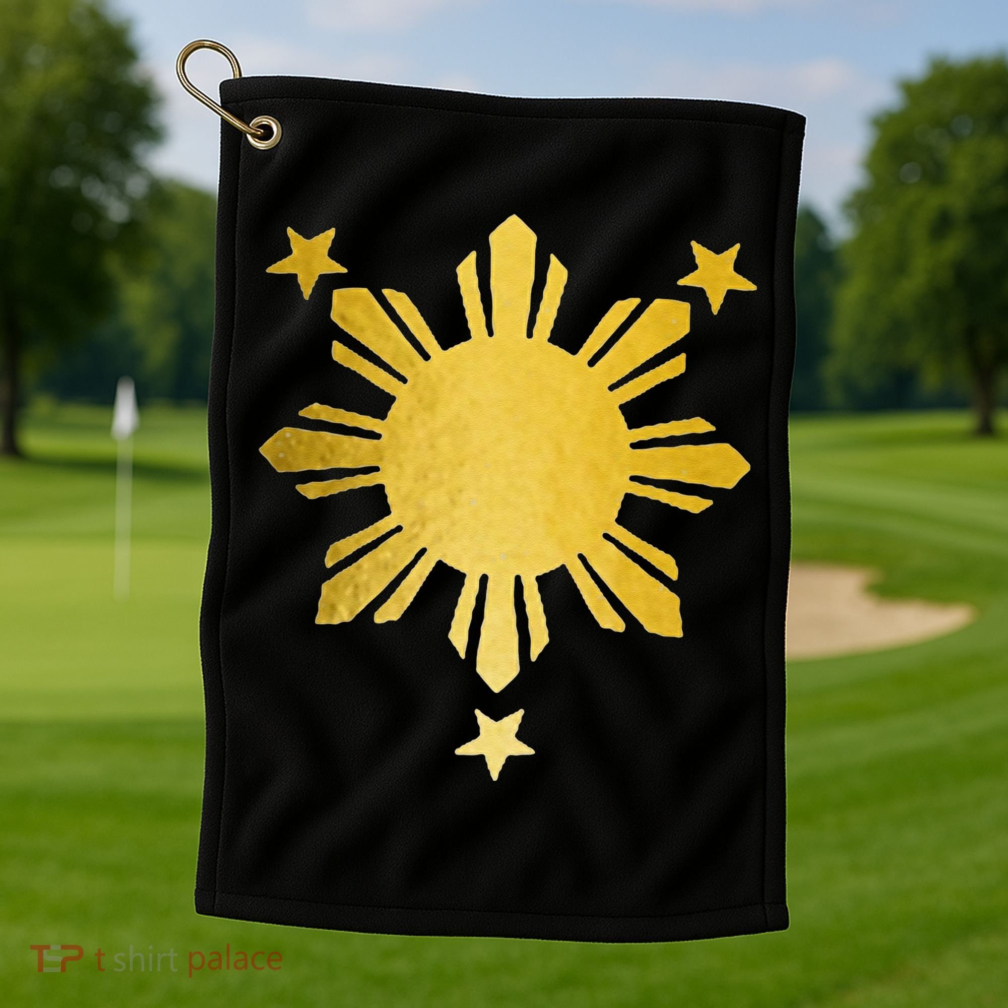 Philippines Flag Pride Filipino Filipina Golf Towel