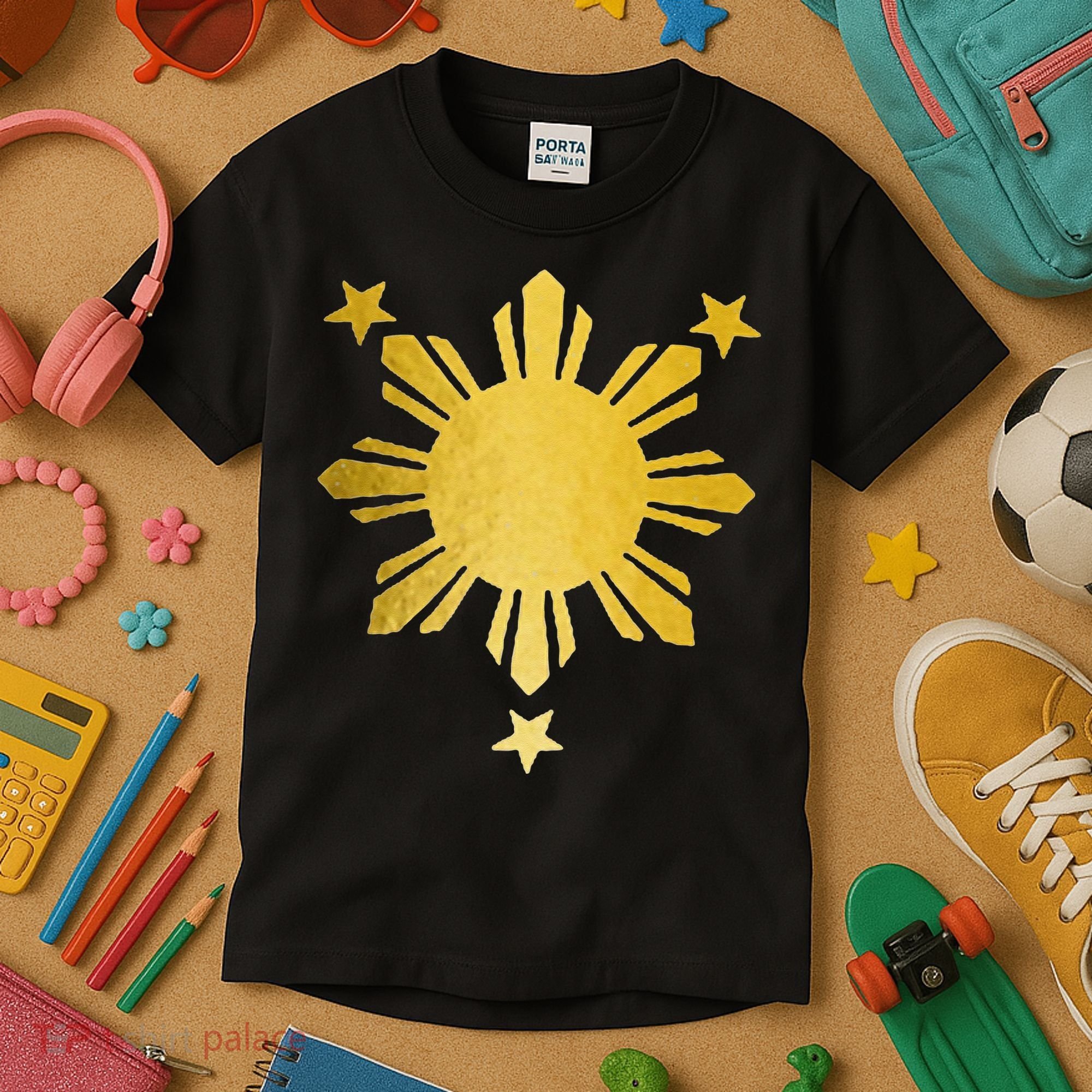 Philippines Flag Pride Filipino Filipina Kids T-Shirt