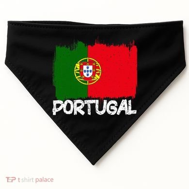 Portugal Flag USA-Made Doggie Bandana