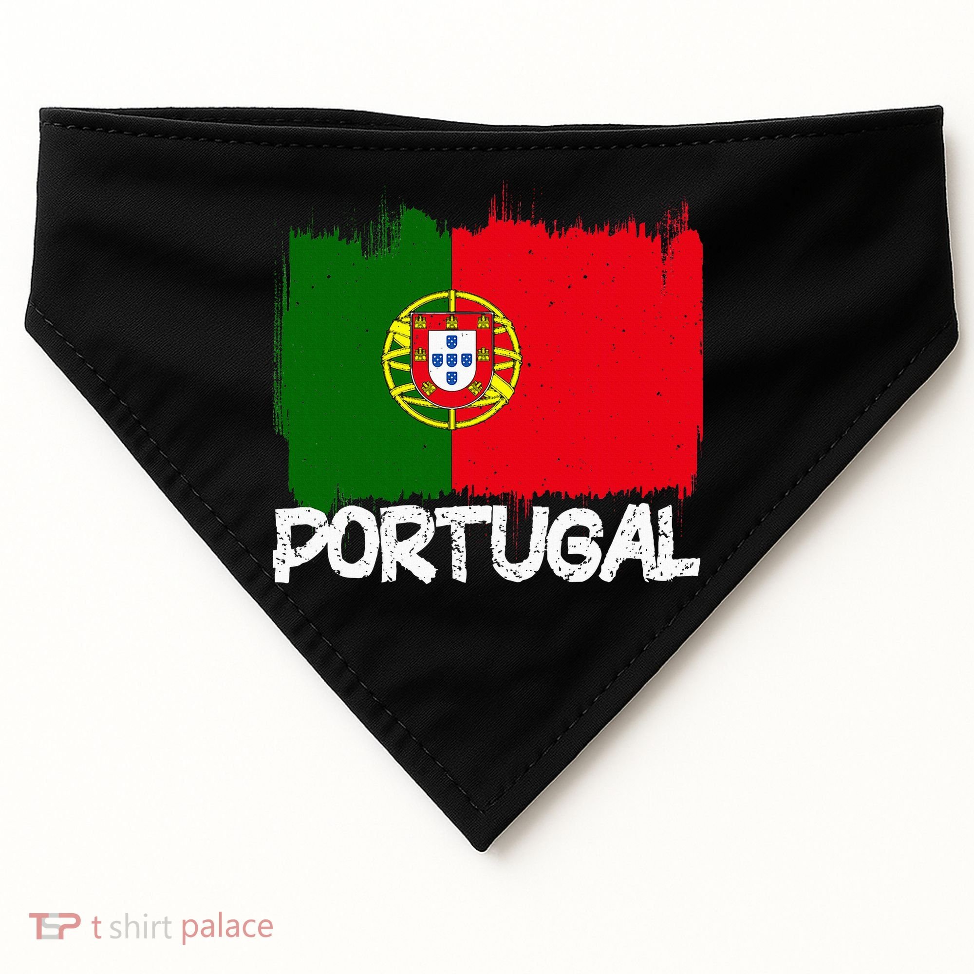 Portugal Flag USA-Made Doggie Bandana