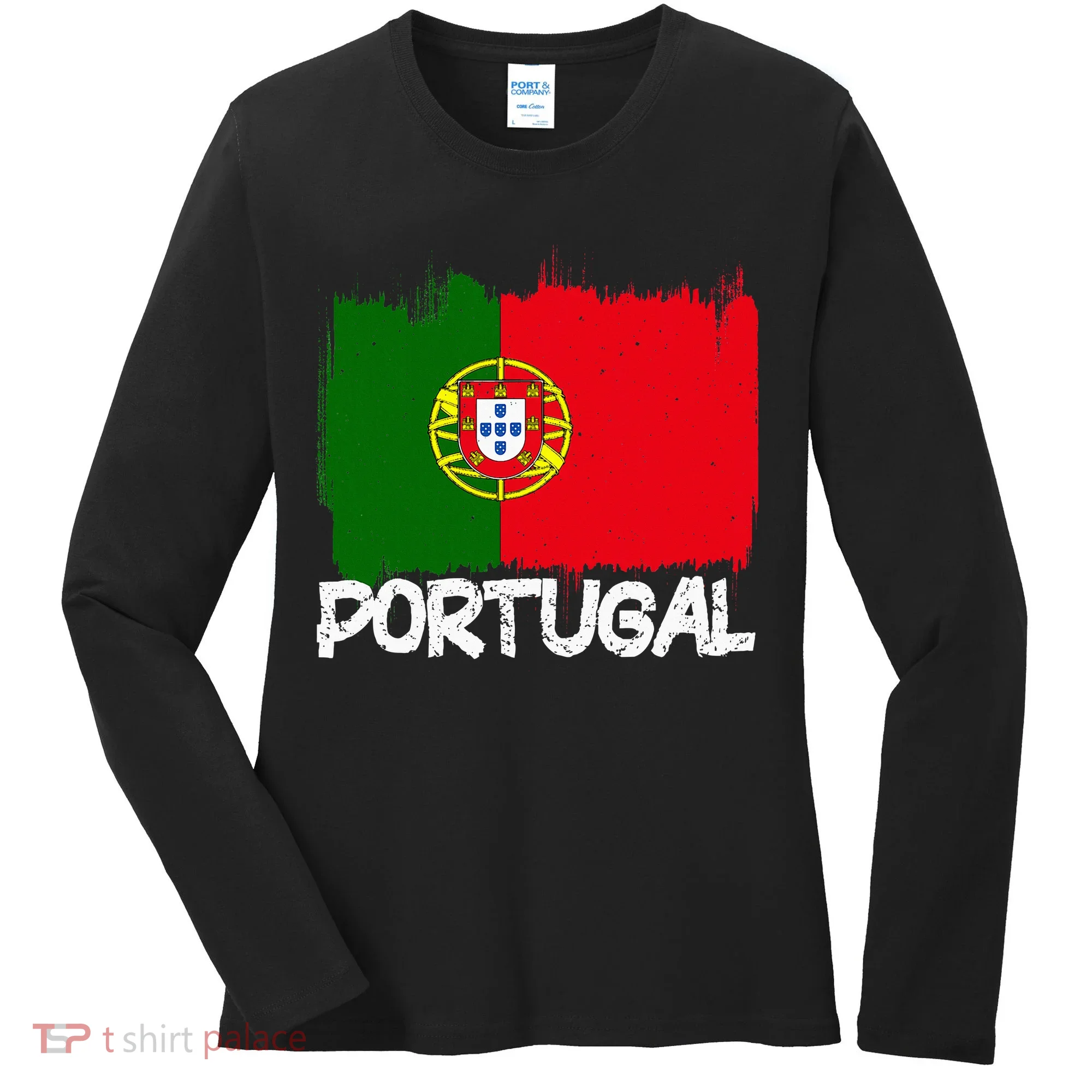 Portugal Flag Women's Long Sleeve Shirt