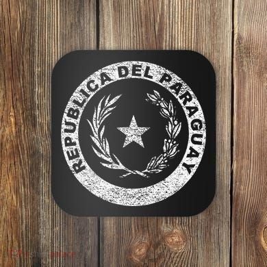Paraguay Flag Paraguayan Seal Asuncion Coaster