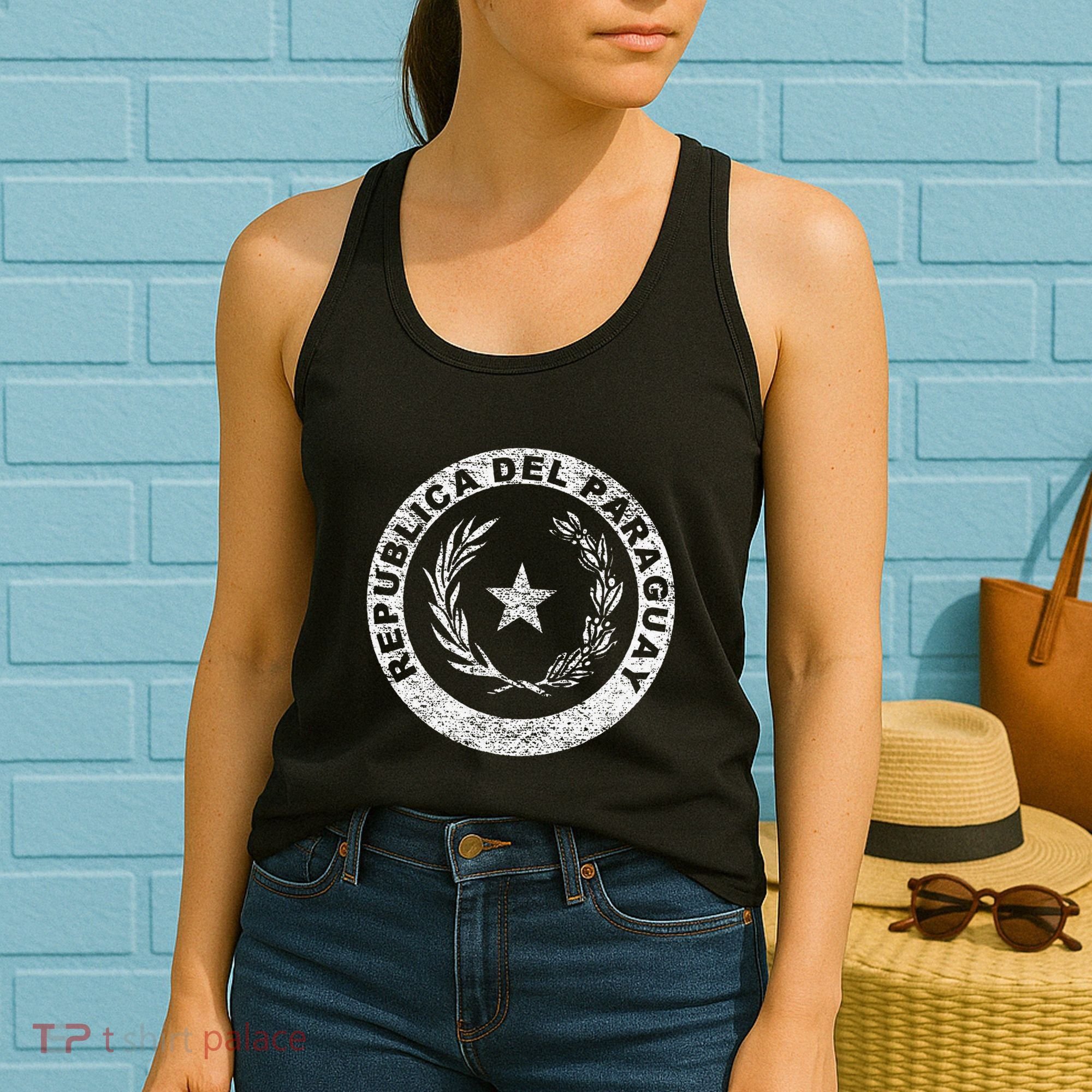 Paraguay Flag Paraguayan Seal Asuncion Women's Tank Top
