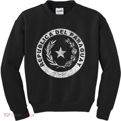 Paraguay Flag Paraguayan Seal Asuncion Kids Sweatshirt