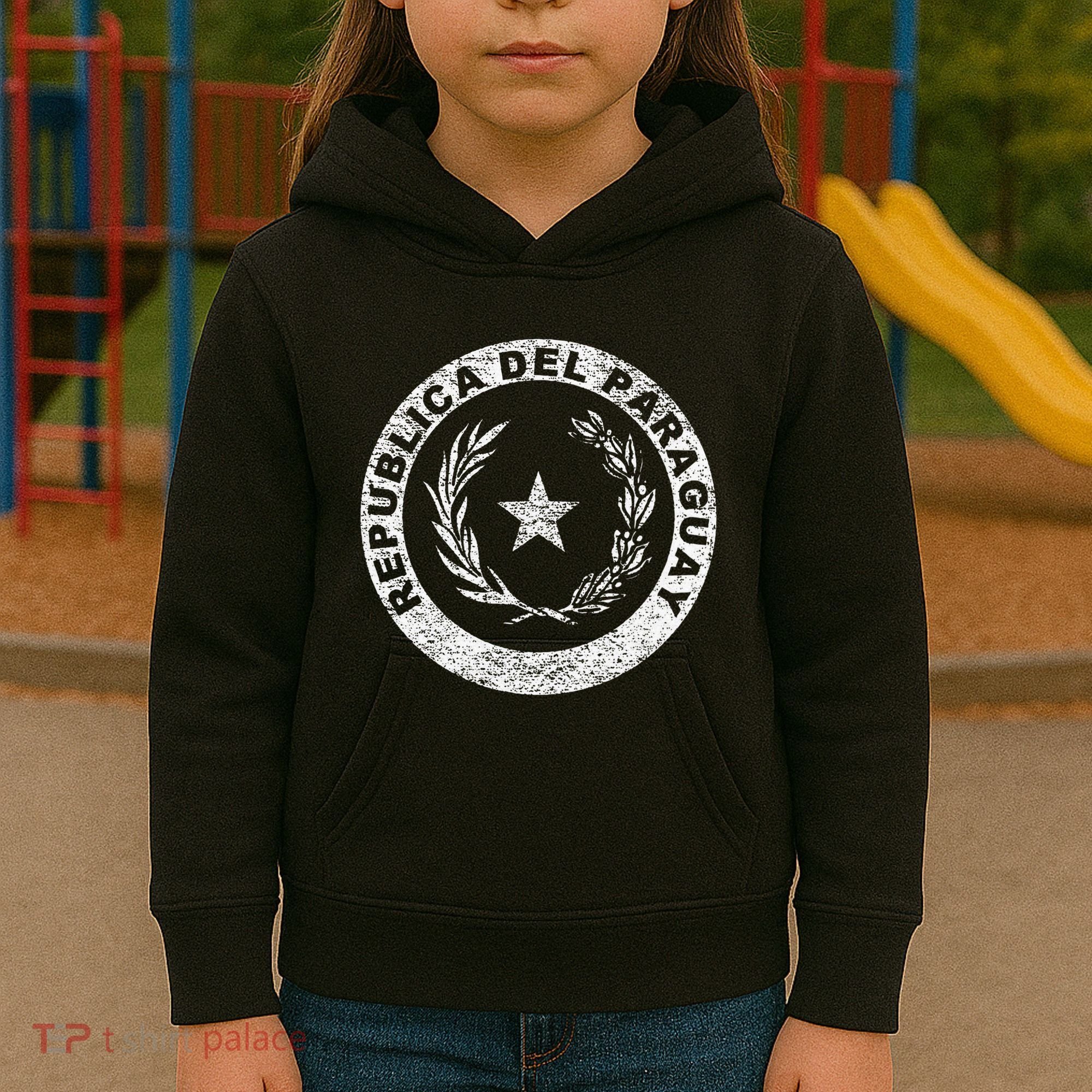 Paraguay Flag Paraguayan Seal Asuncion Kids Hoodie