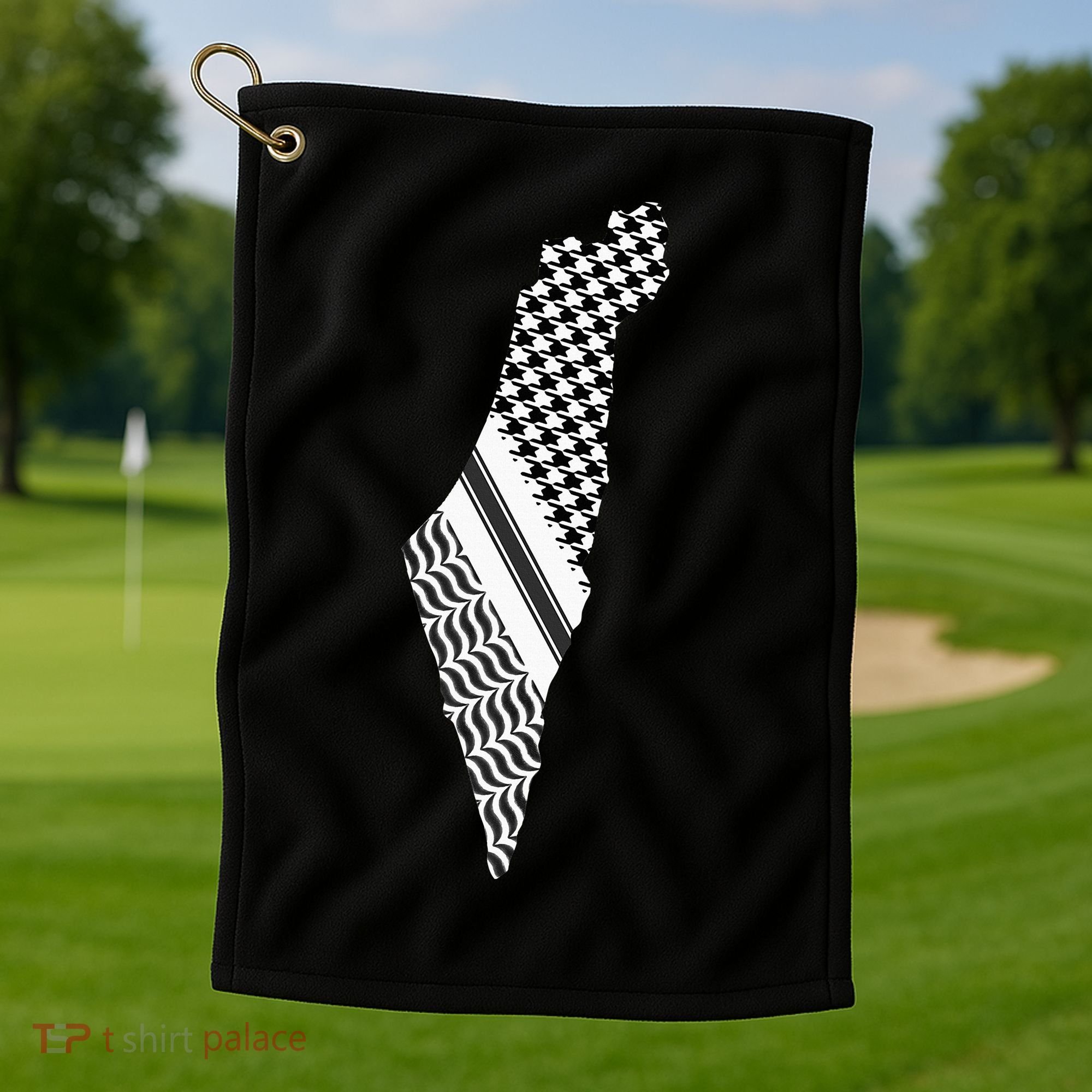 Palestine Free Palestine Free Gaza Palestine Flag Golf Towel
