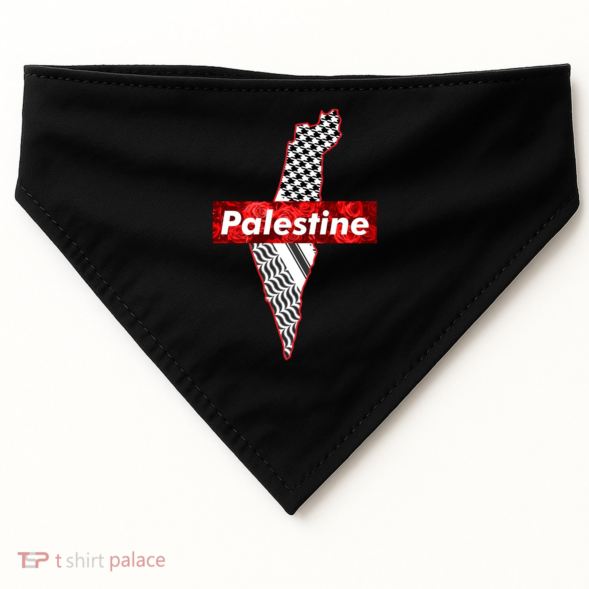 Palestine Free Palestine Free Gaza Palestine Flag Arabic Cool Gift USA-Made Doggie Bandana