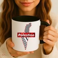 Palestine Free Palestine Free Gaza Palestine Flag Arabic Cool Gift Coffee Mug thumb 3