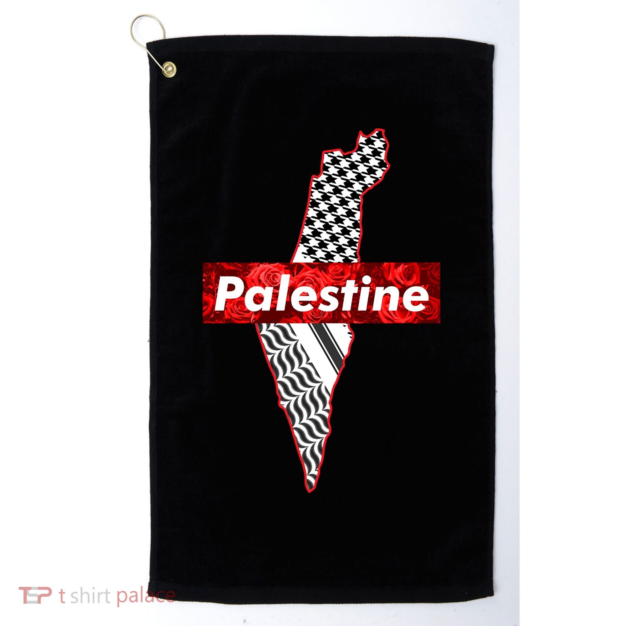Palestine Free Palestine Free Gaza Palestine Flag Arabic Cool Gift Golf Towel