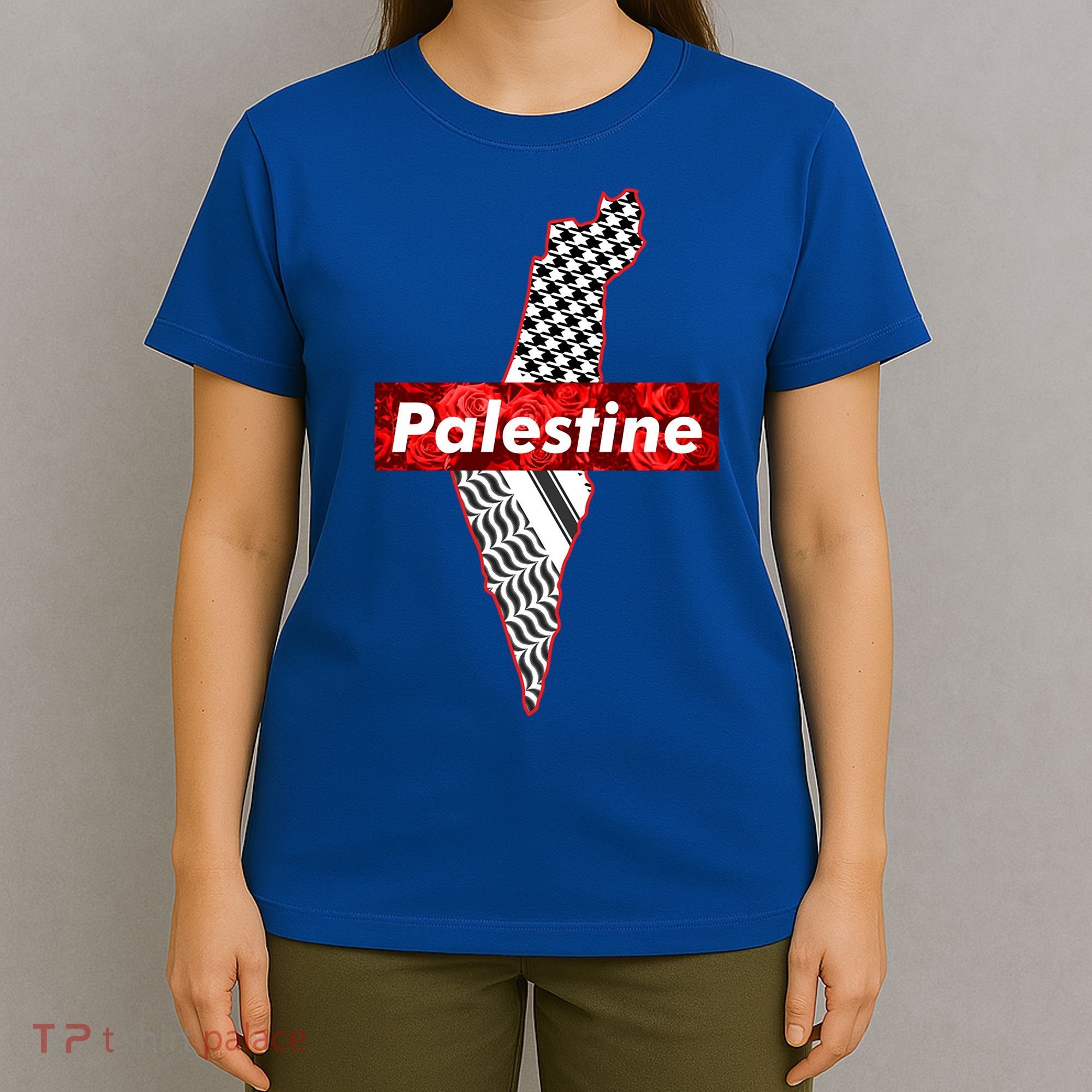 Palestine Free Palestine Free Gaza Palestine Flag Arabic Cool Gift T-Shirt