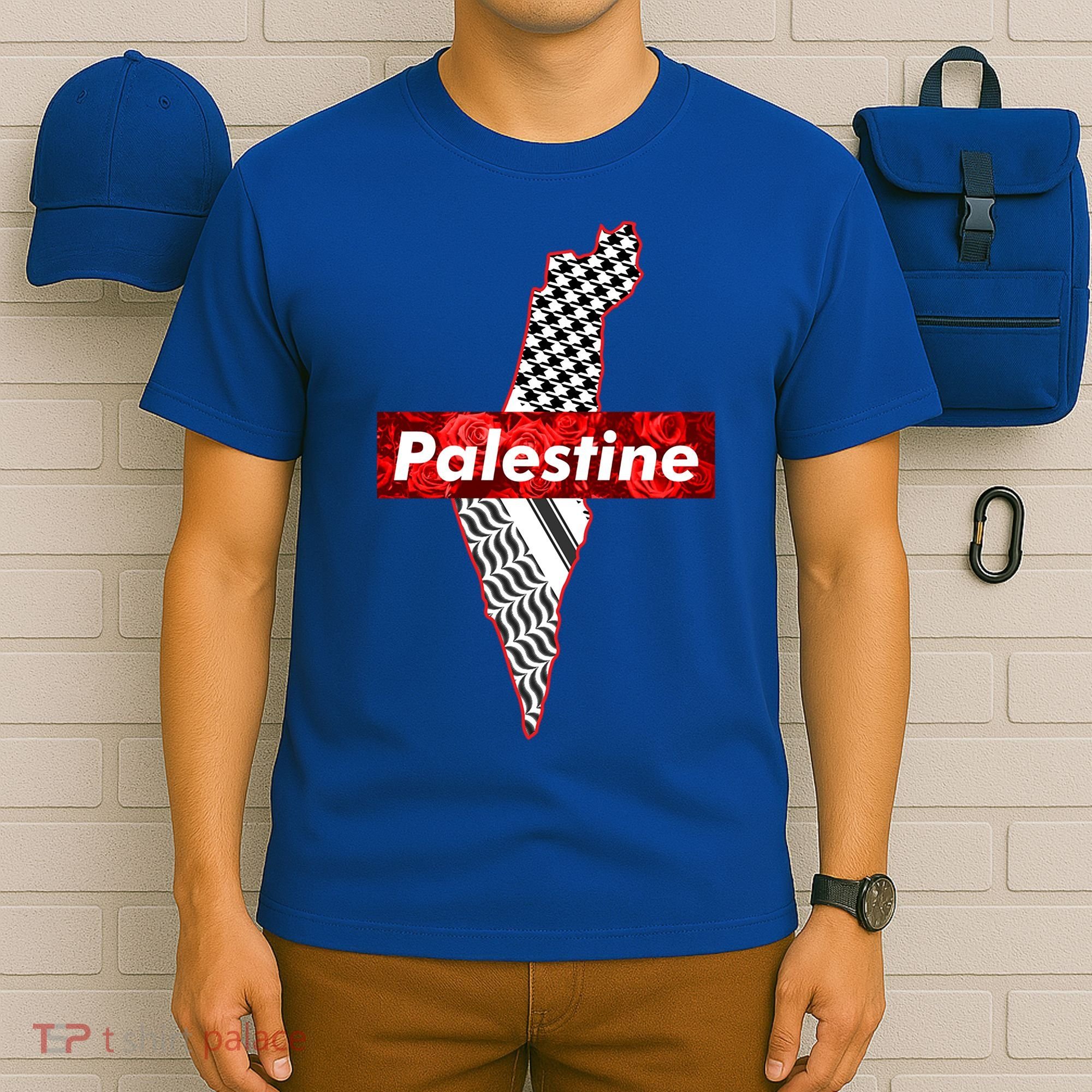 Palestine Free Palestine Free Gaza Palestine Flag Arabic Cool Gift T-Shirt