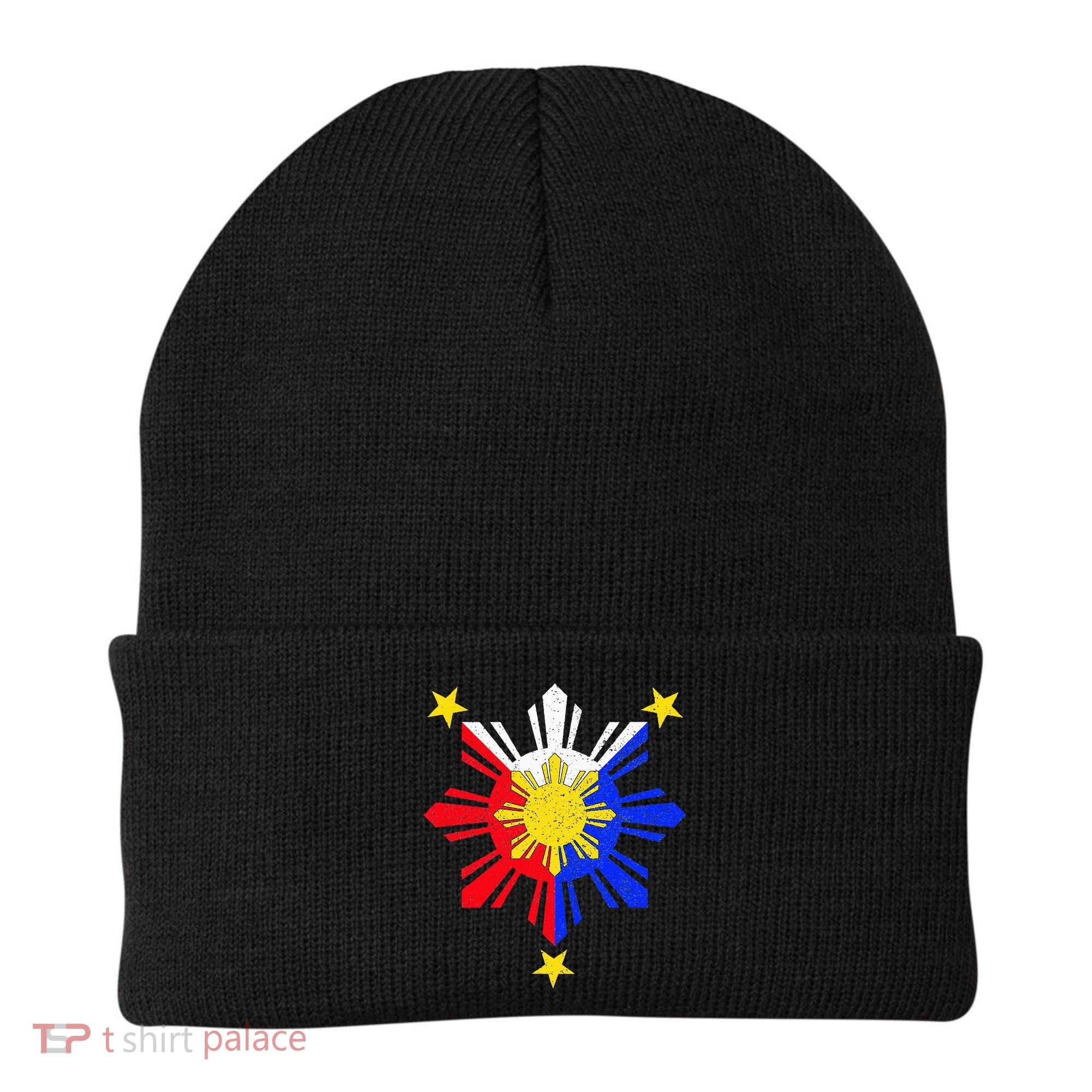 Pinoy Filipino Philippine Flag Sun Beanie