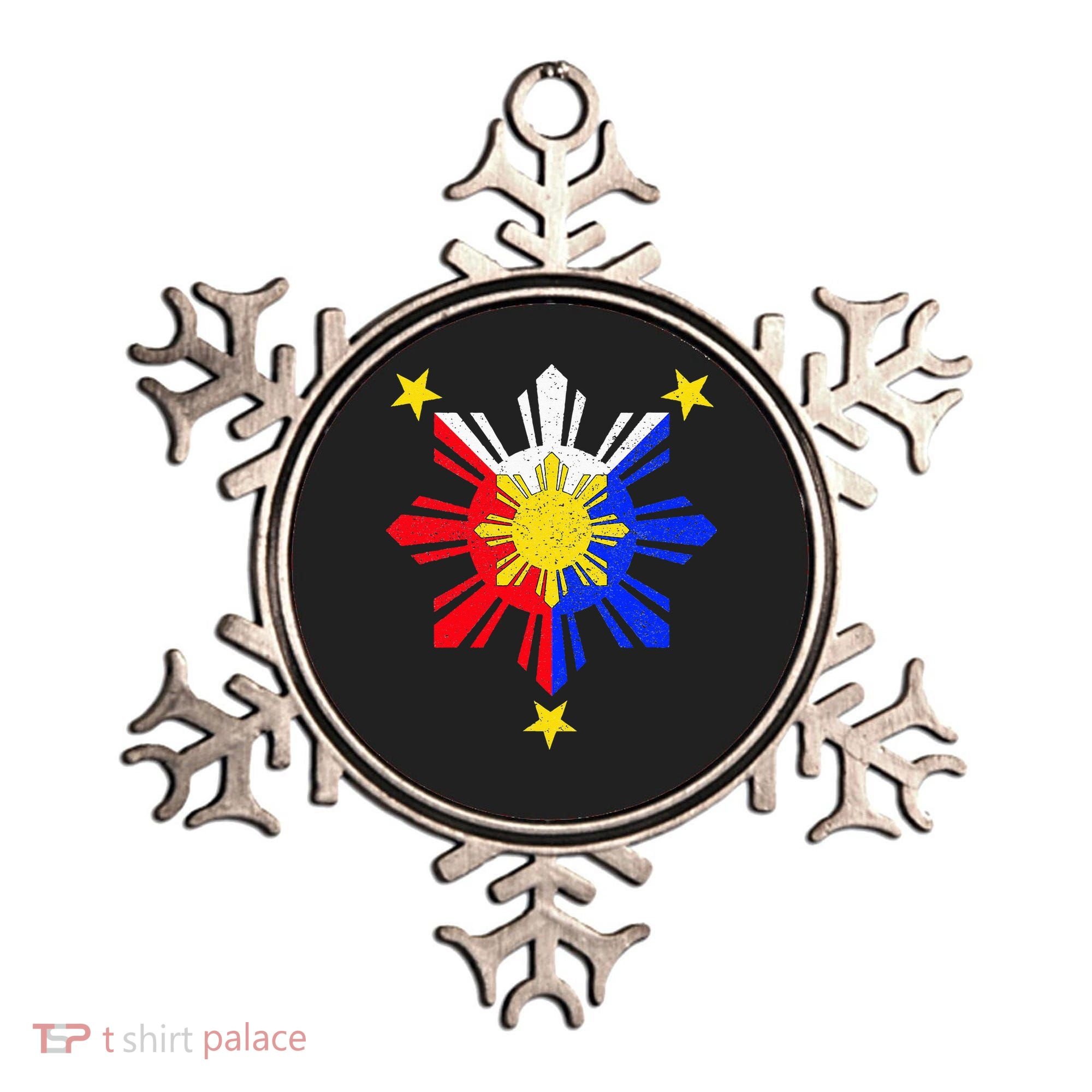 Pinoy Filipino Philippine Flag Sun Ornament
