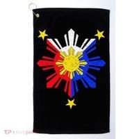 Pinoy Filipino Philippine Flag Sun Golf Towel thumb 0
