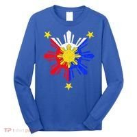 Pinoy Filipino Philippine Flag Sun Long Sleeve Shirt thumb 0