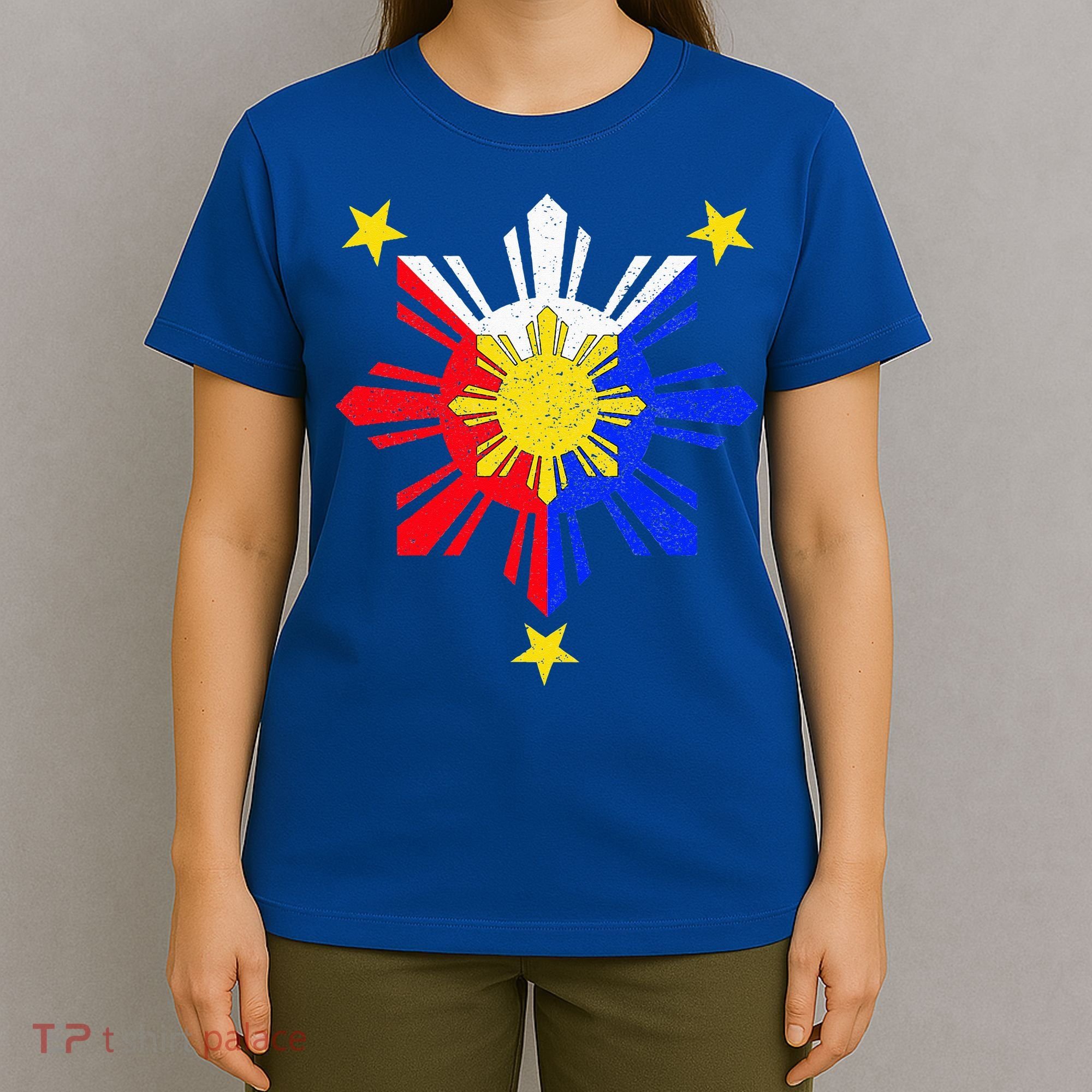 Pinoy Filipino Philippine Flag Sun T-Shirt