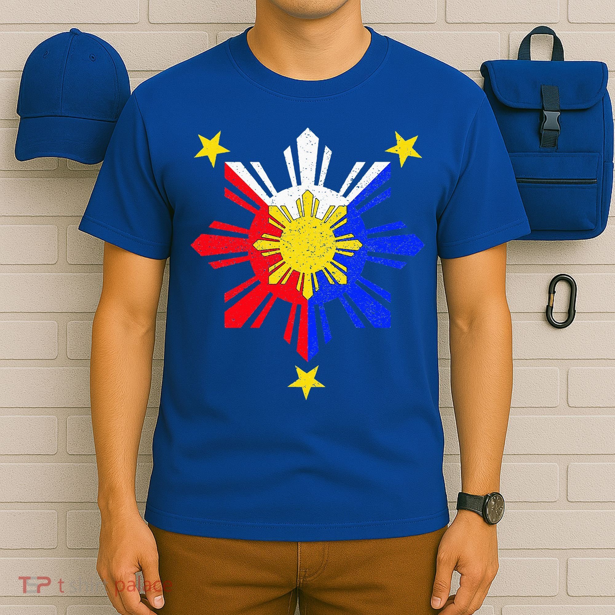 Pinoy Filipino Philippine Flag Sun T-Shirt