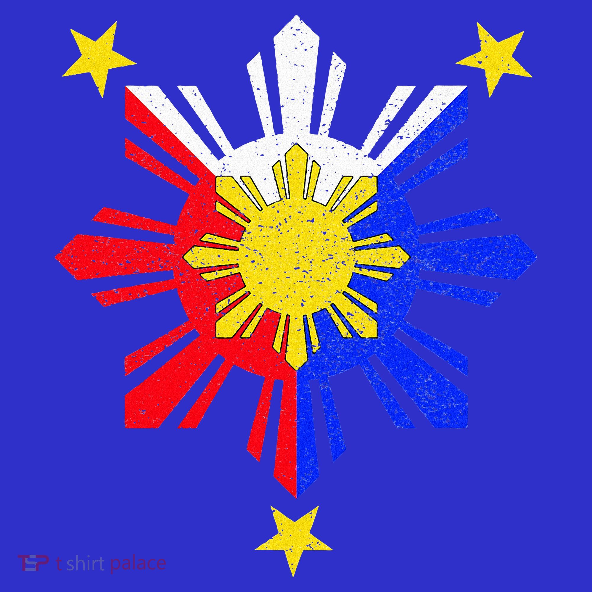 Pinoy Filipino Philippine Flag Sun T-Shirt