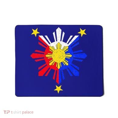 Pinoy Filipino Philippine Flag Sun Mousepad