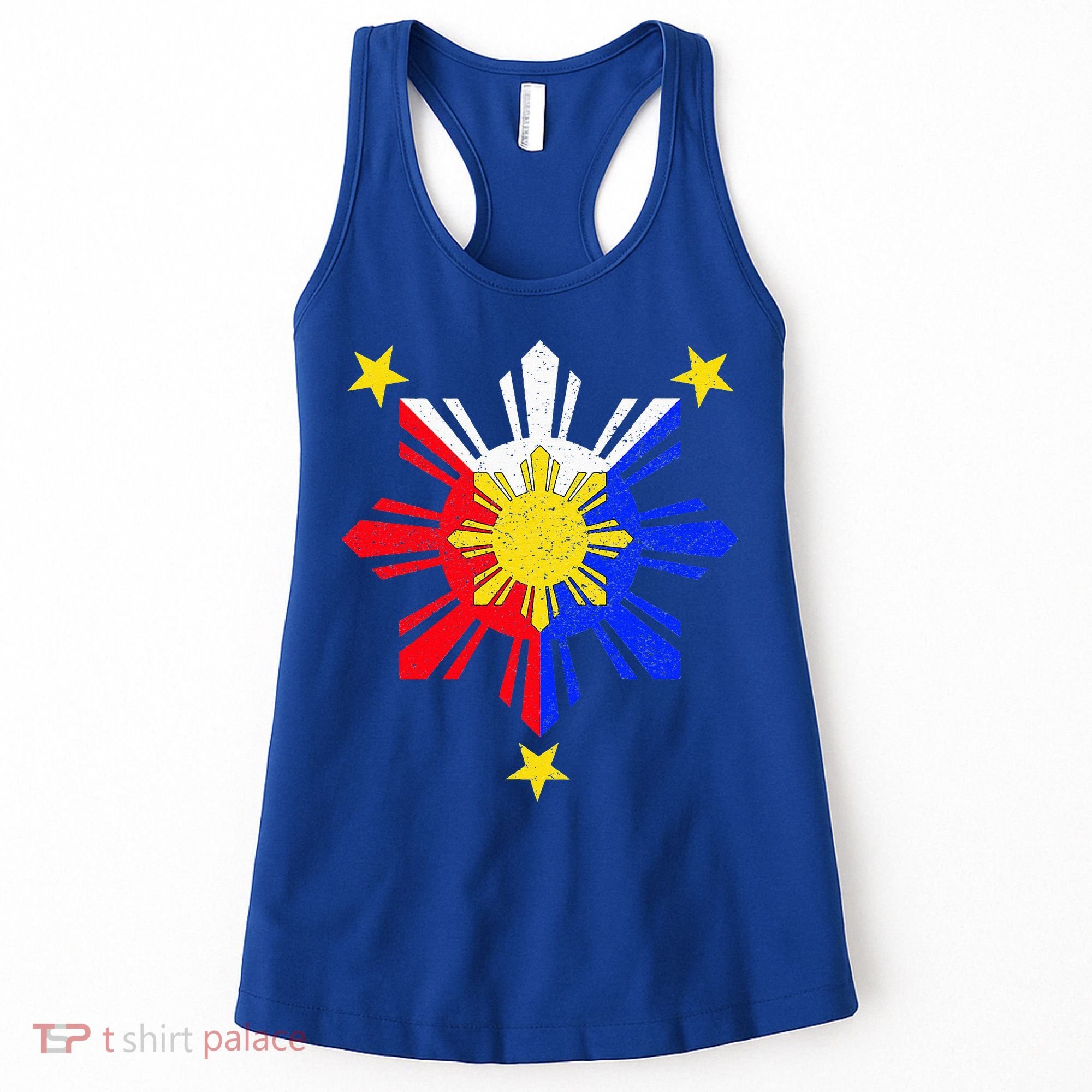 Pinoy Filipino Philippine Flag Sun Women's Tank Top