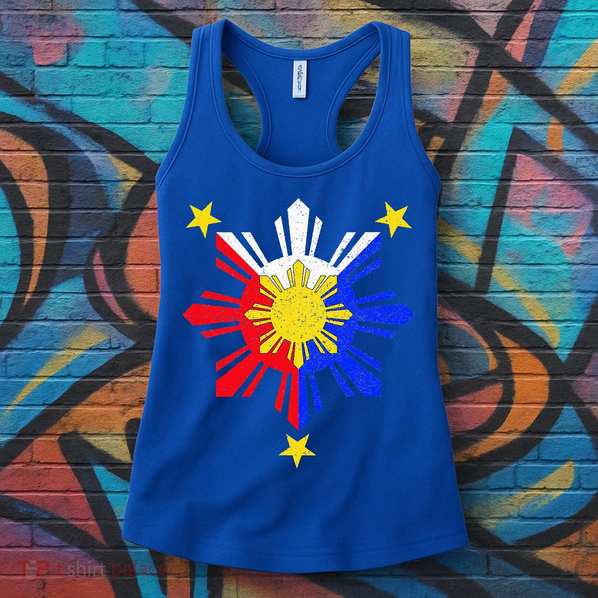 Pinoy Filipino Philippine Flag Sun Women's Tank Top