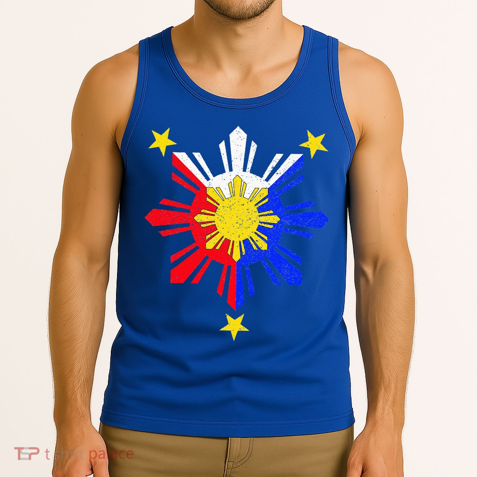 Pinoy Filipino Philippine Flag Sun Tank Top