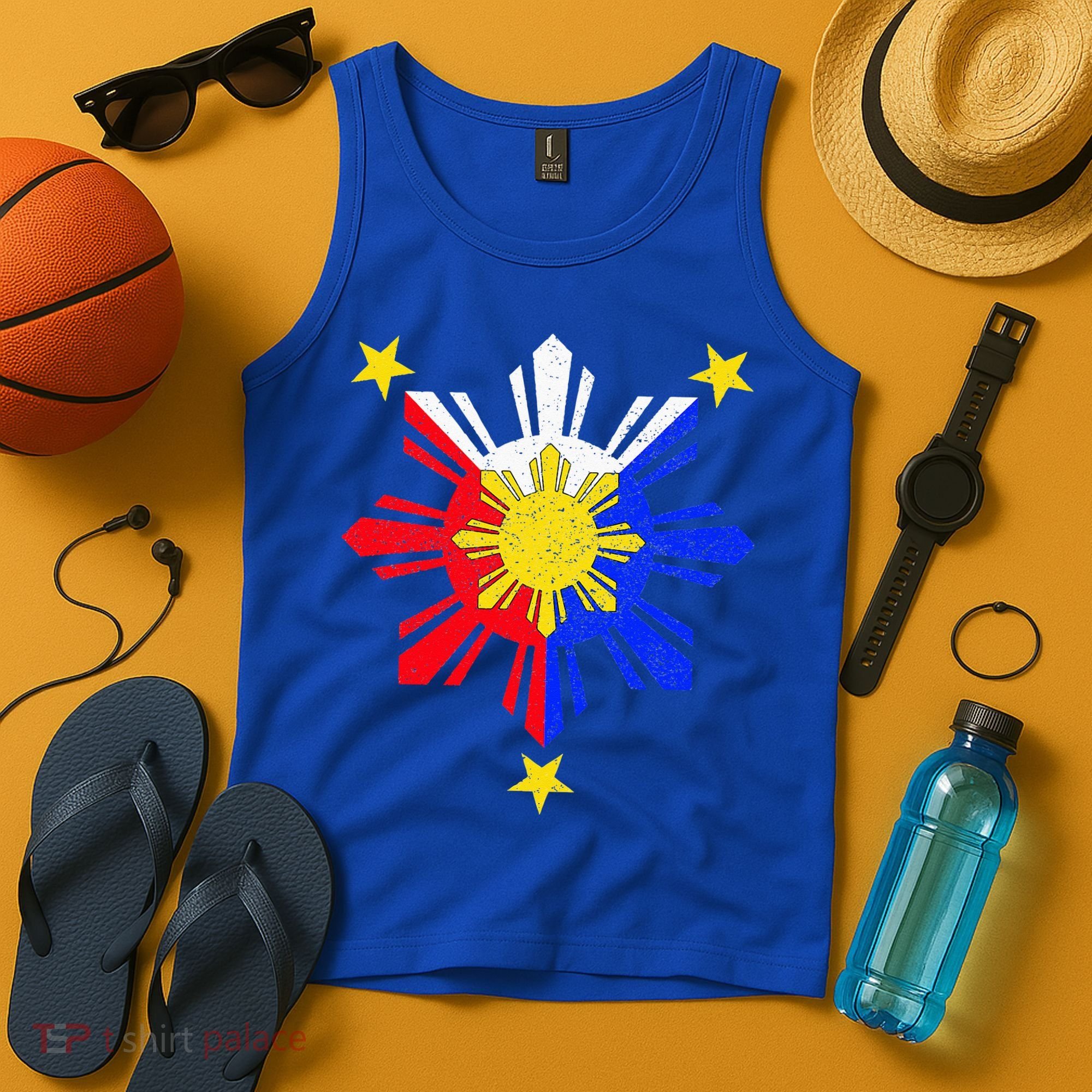 Pinoy Filipino Philippine Flag Sun Tank Top