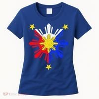 Pinoy Filipino Philippine Flag Sun Women's T-Shirt thumb 0