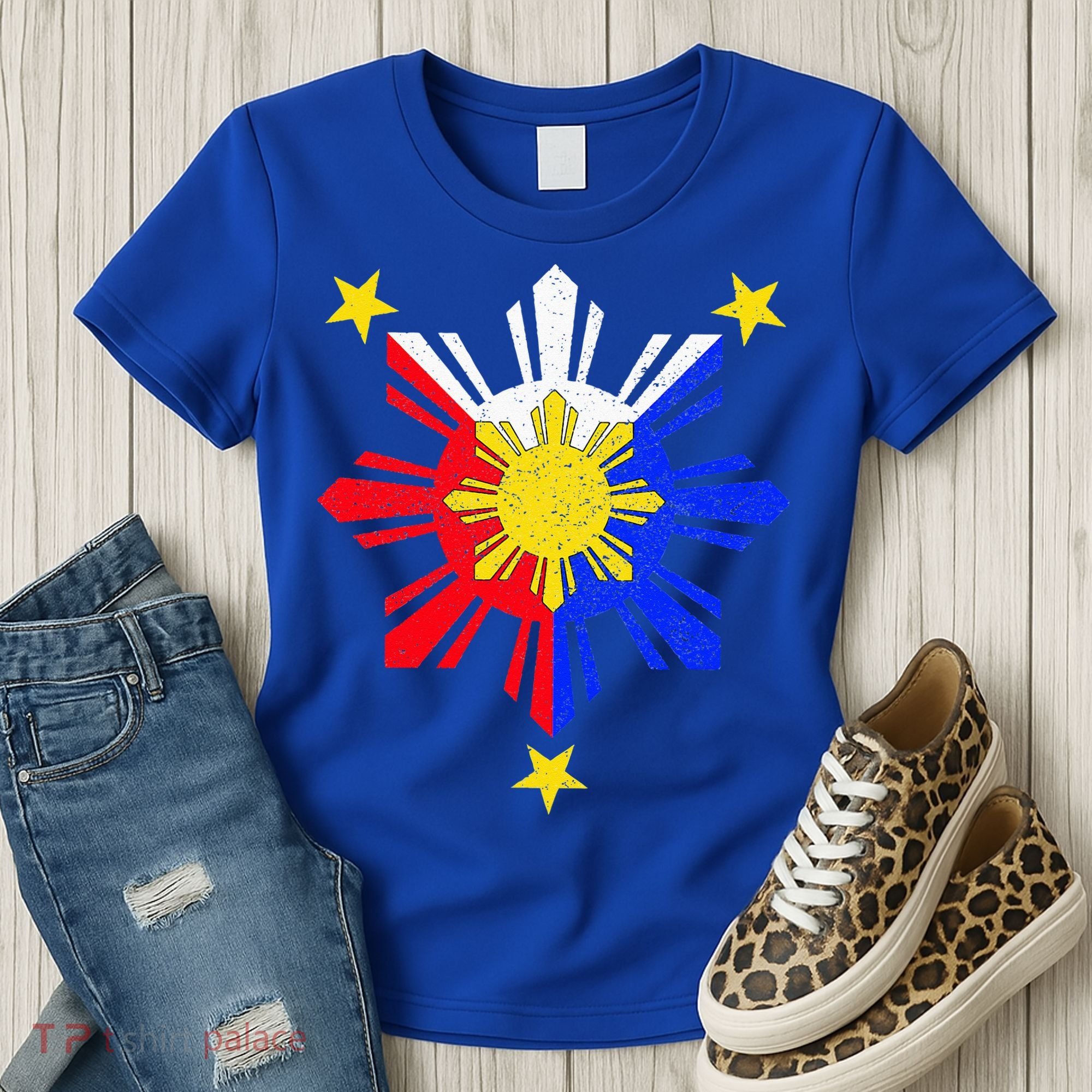 Pinoy Filipino Philippine Flag Sun Women's T-Shirt