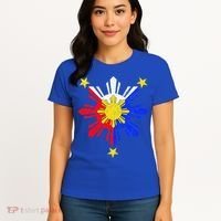 Pinoy Filipino Philippine Flag Sun Women's T-Shirt thumb 4