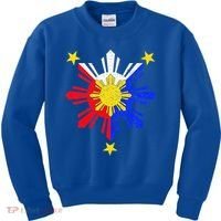 Pinoy Filipino Philippine Flag Sun Kids Sweatshirt thumb 0