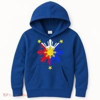 Pinoy Filipino Philippine Flag Sun Kids Hoodie thumb 0