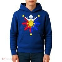 Pinoy Filipino Philippine Flag Sun Kids Hoodie thumb 4