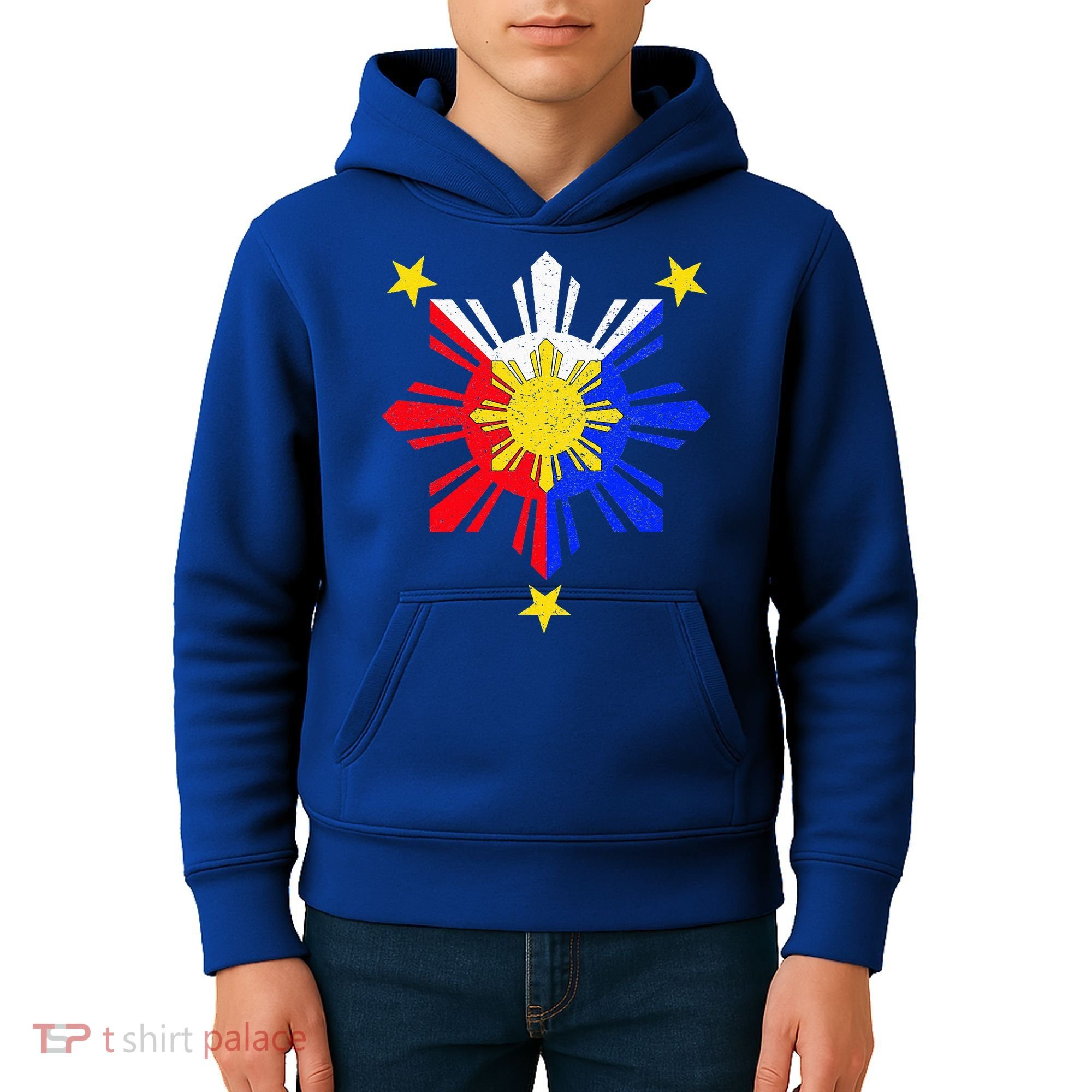 Pinoy Filipino Philippine Flag Sun Kids Hoodie