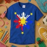 Pinoy Filipino Philippine Flag Sun Kids T-Shirt thumb 3