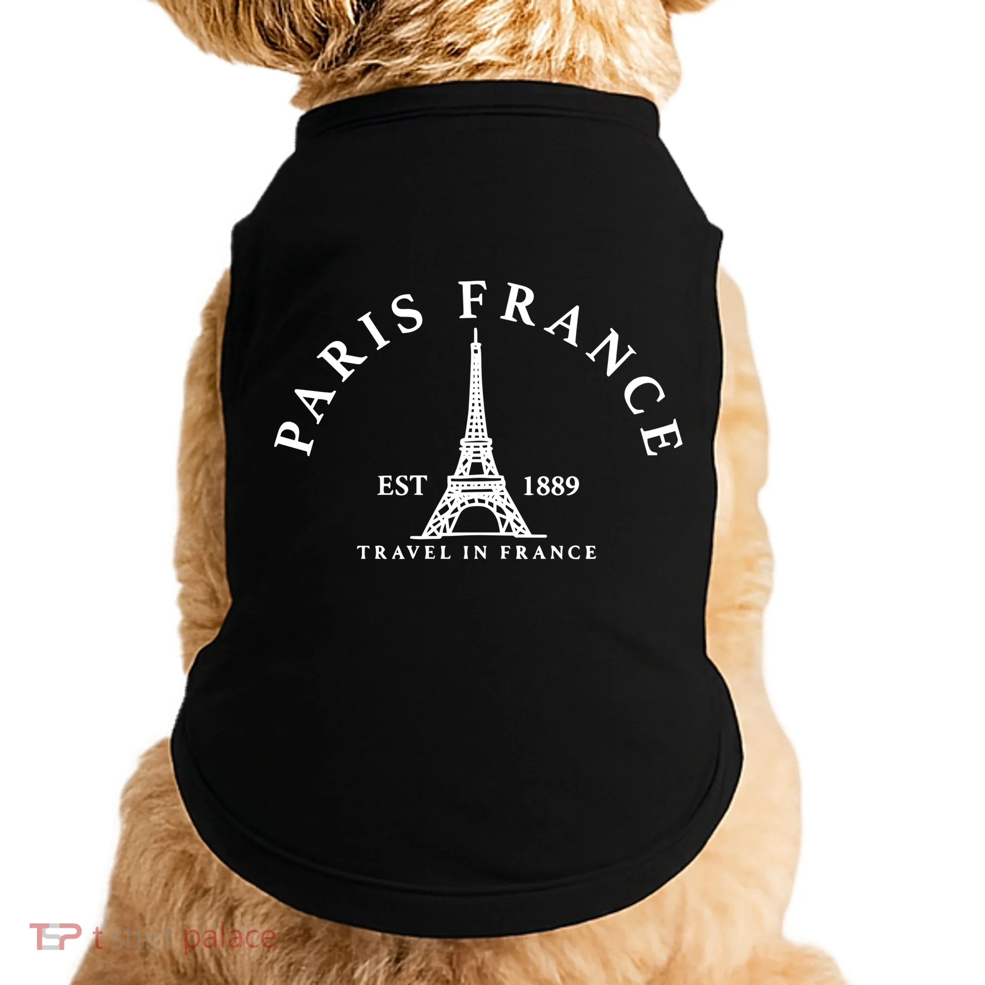 Paris France Doggie Tank