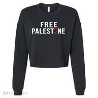 Palestine Free Palestine Free Gaza Palestine Cropped Pullover Crew thumb 0