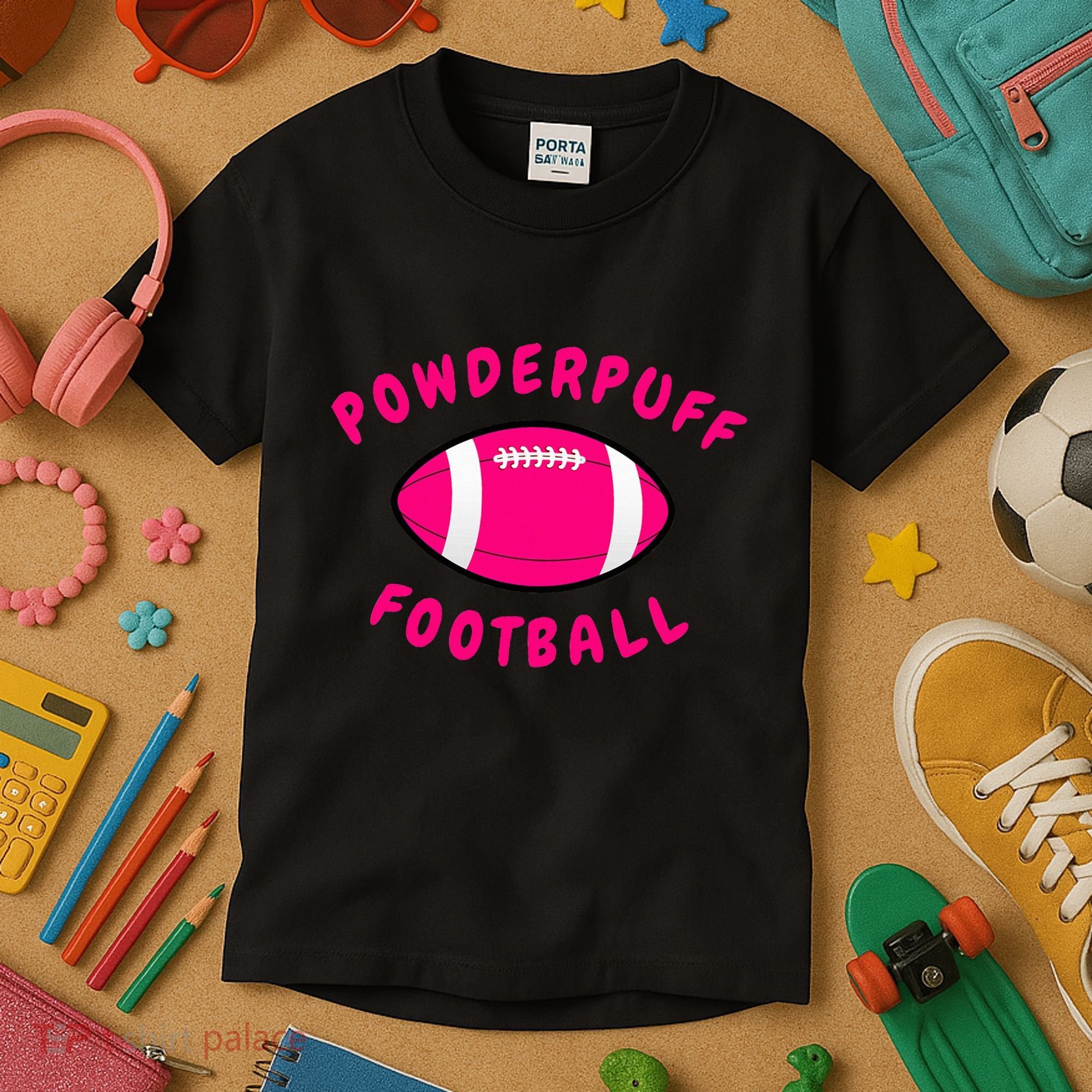 Powderpuff Football Kids T-Shirt