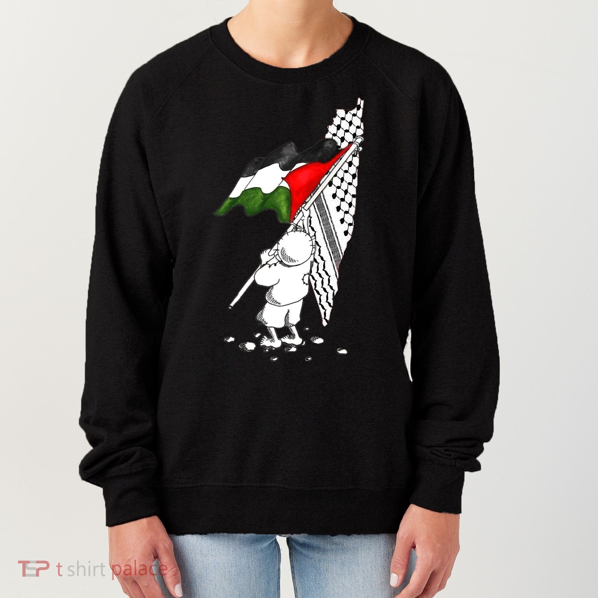 Palestine Free Palestine In Arabic Free Gaza Palestine Strong Women's Sweatshirt