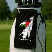 Palestine Free Palestine In Arabic Free Gaza Palestine Strong Golf Towel thumb 2