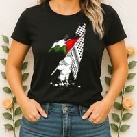 Palestine Free Palestine In Arabic Free Gaza Palestine Strong Women's T-Shirt thumb 2