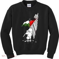 Palestine Free Palestine In Arabic Free Gaza Palestine Strong Kids Sweatshirt thumb 0