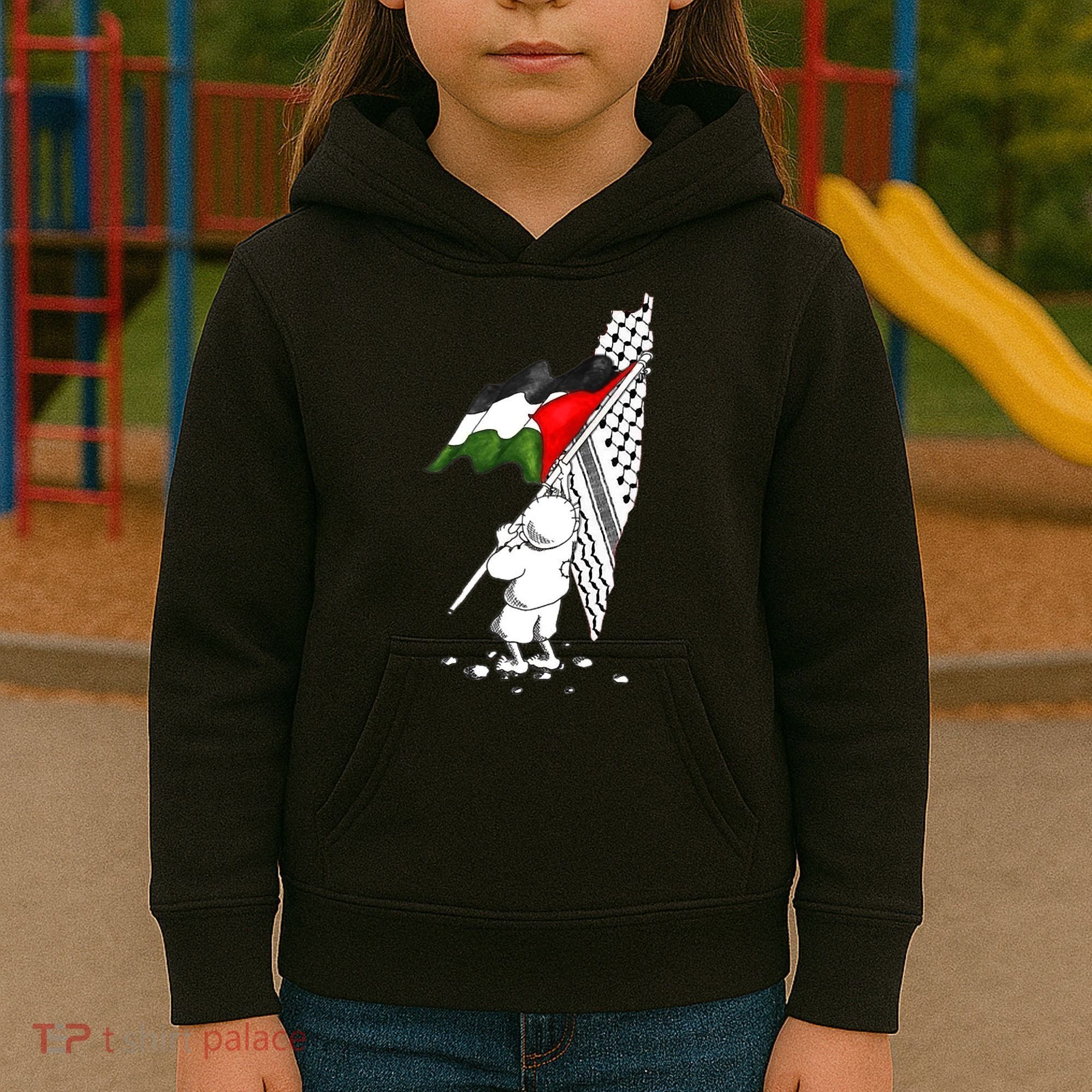 Palestine Free Palestine In Arabic Free Gaza Palestine Strong Kids Hoodie