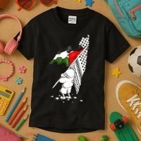 Palestine Free Palestine In Arabic Free Gaza Palestine Strong Kids T-Shirt thumb 3